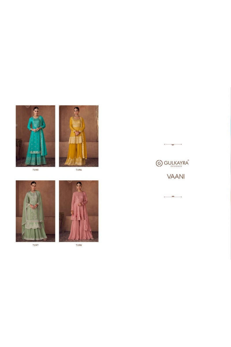 Gulkarya Designer Vaani Georgette Salwar Suits Catalogue Set