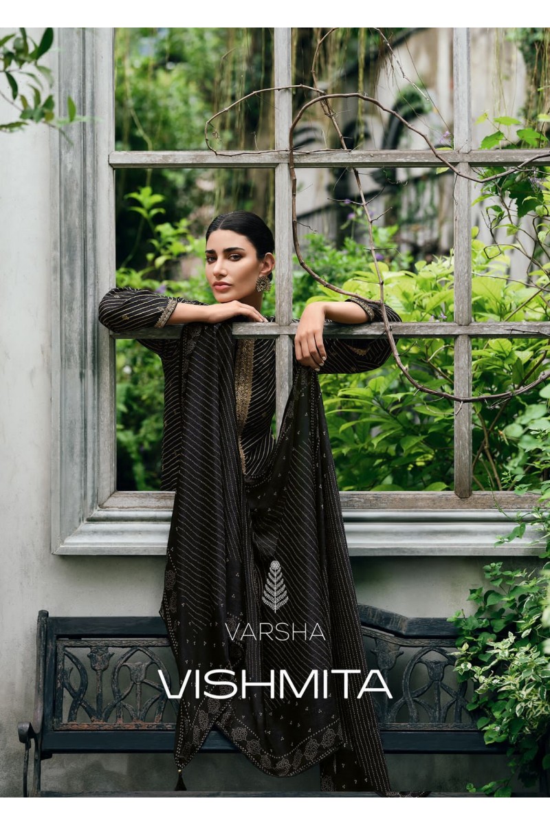 Varsha Vishmita Exclusive Designer Party Wear Silk Salwar Suit Collection