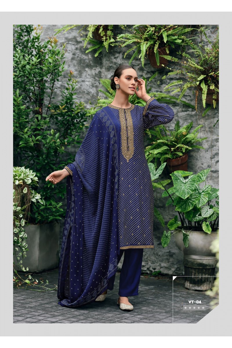 Varsha Vishmita Exclusive Designer Party Wear Silk Salwar Suit Collection