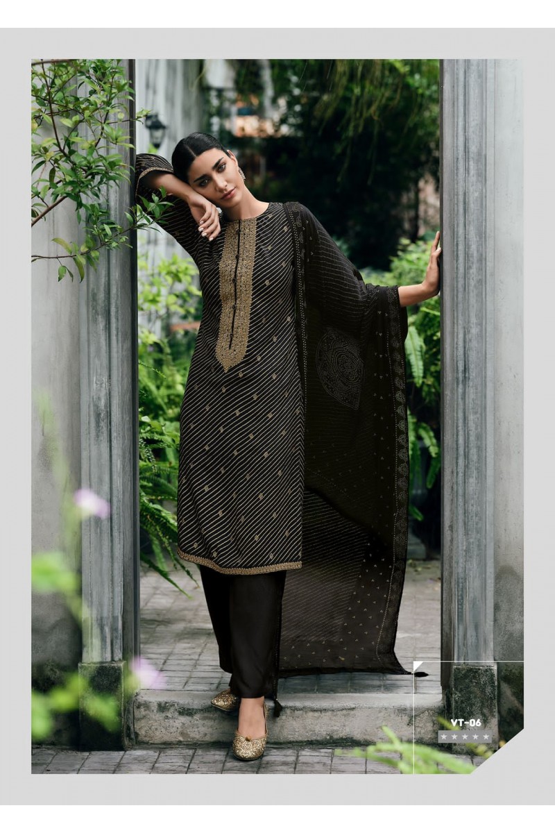 Varsha Vishmita Exclusive Designer Party Wear Silk Salwar Suit Collection