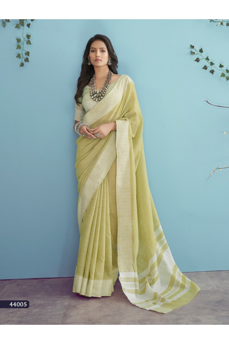 Rajpath Aarzoo Women's Wear Soft Linen Silk With Fancy Saree Collection