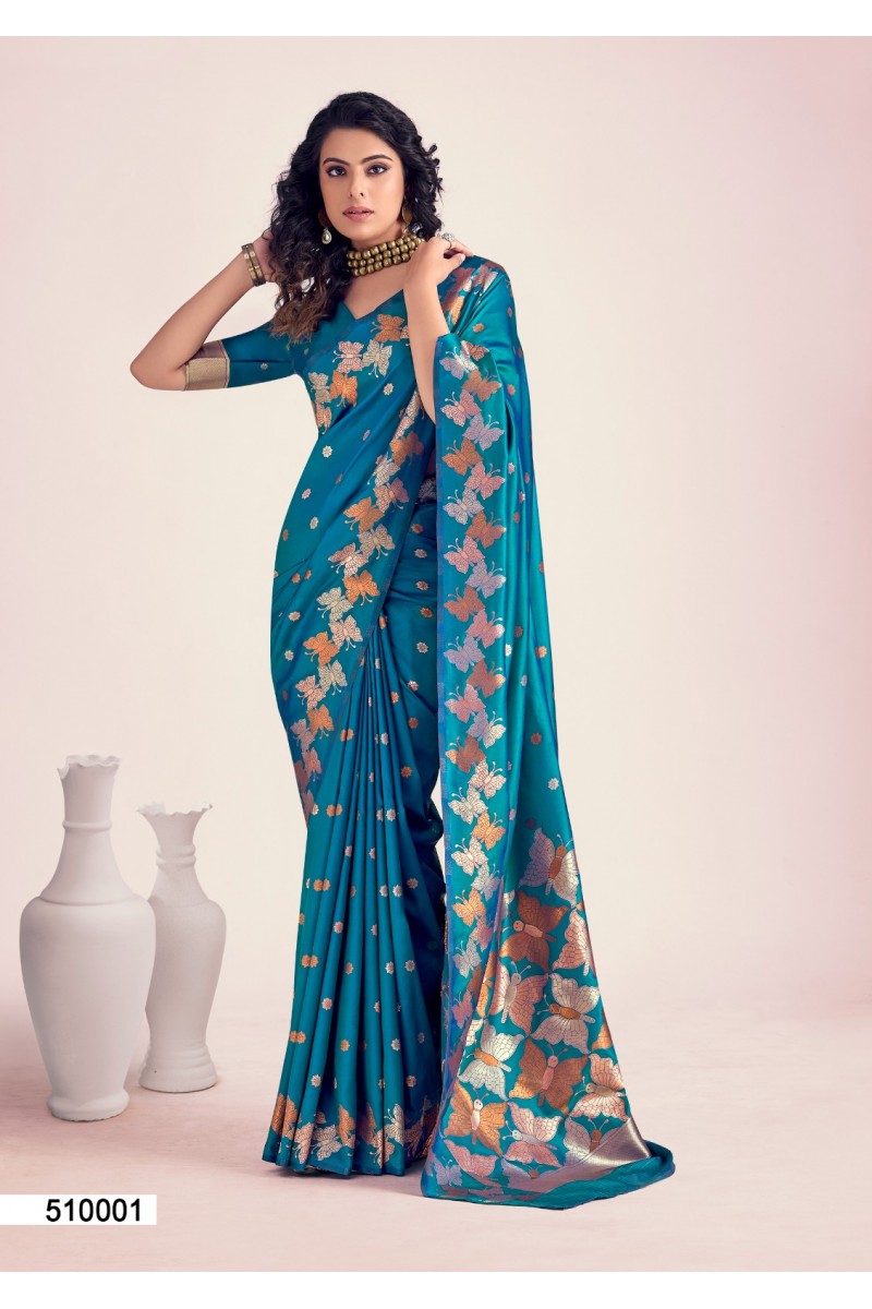 Rajpath Butterfly Silk Festive Wear Style Latest Silk Saree Exporter
