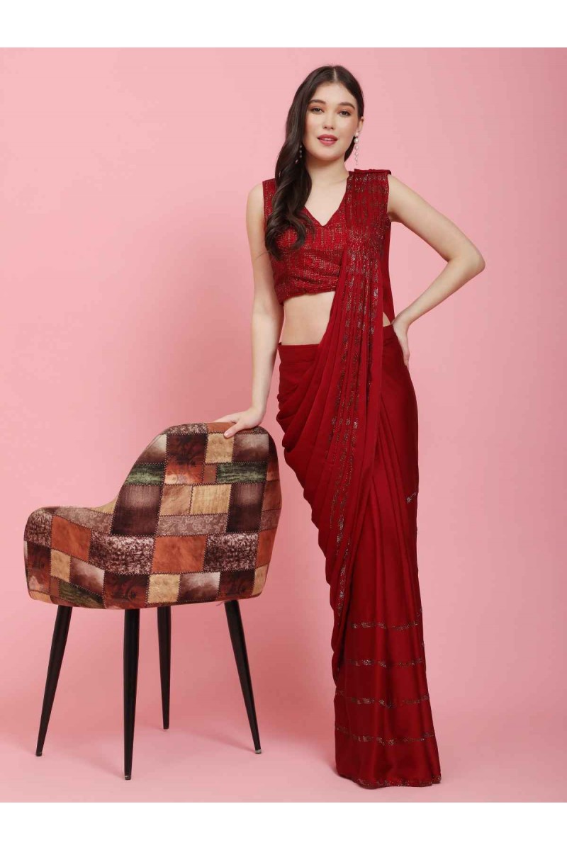 Amoha Trendz D.No-10209-A Ready To Wear Saree Partywear Collection