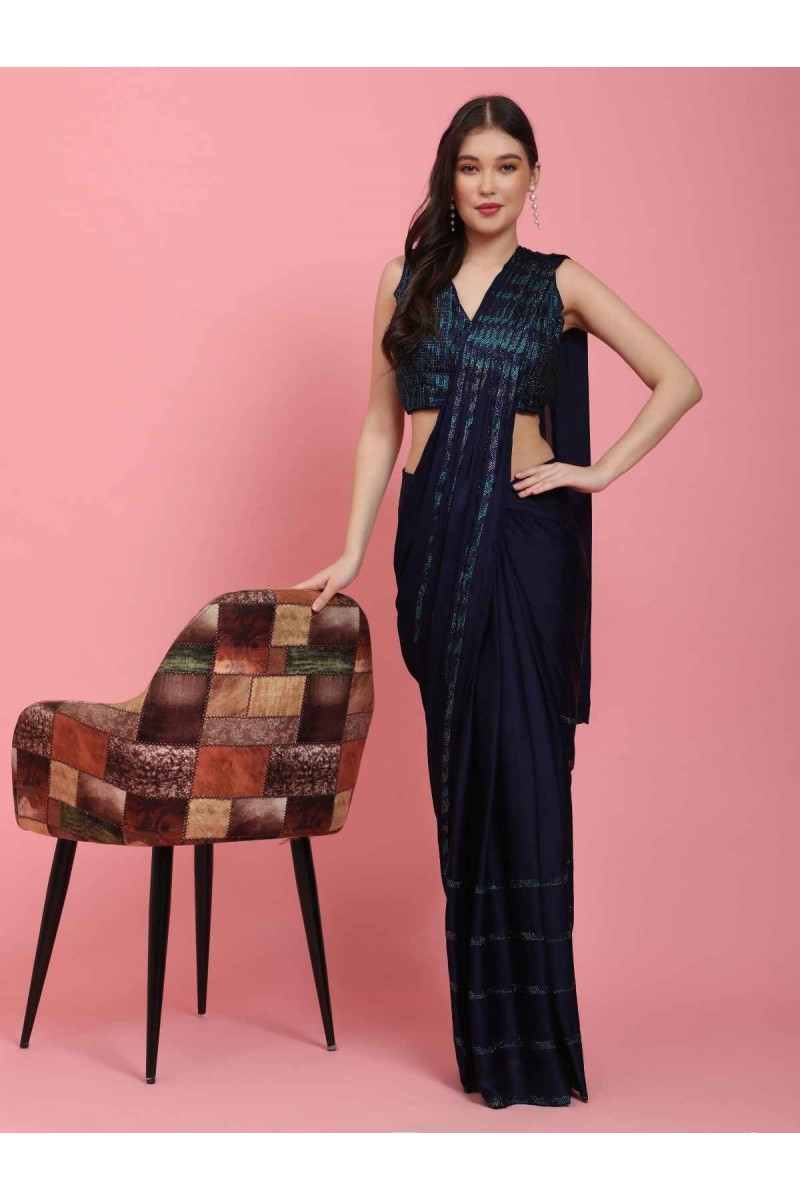 Amoha Trendz D.No-10209-D Ready To Wear Saree Partywear Collection