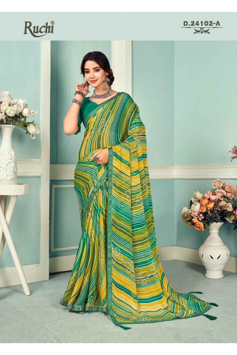 Ruchi Dhun Vol-4-24102-A Traditional Wear Printed Single Saree Collection