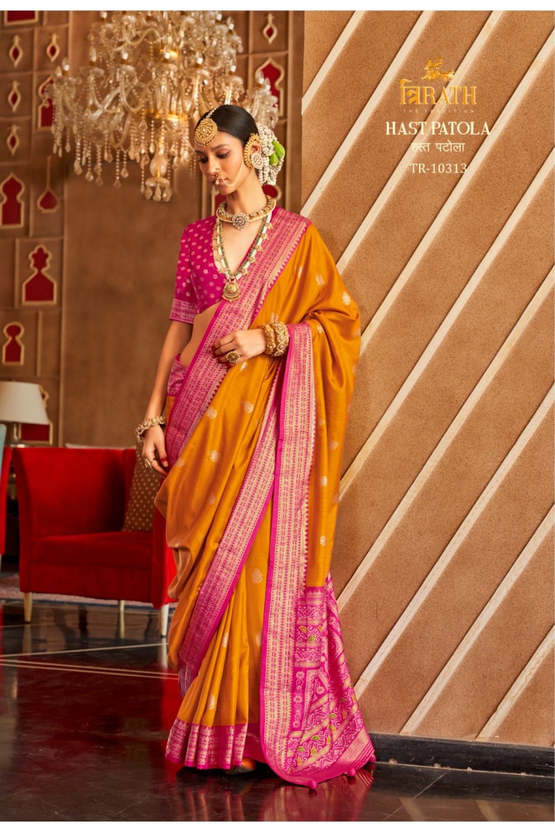 Trirath Hast Patola D.No-10313 Traditional Wear Designer Saree Collection