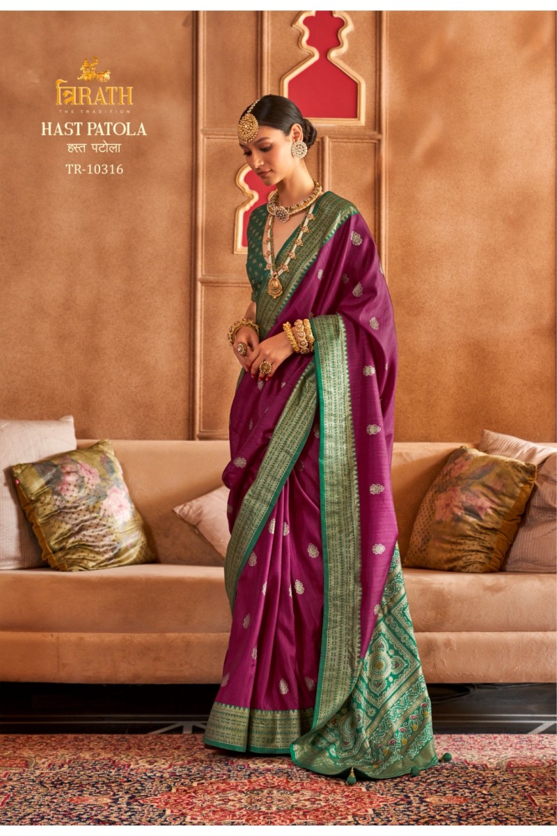 Trirath Hast Patola D.No-10316 Traditional Wear Designer Saree Collection