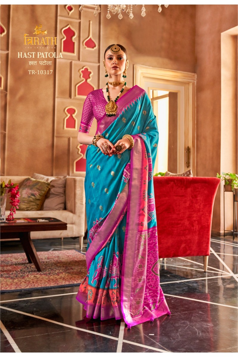 Trirath Hast Patola D.No-10317 Traditional Wear Designer Saree Collection