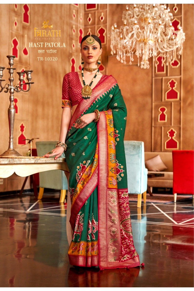 Trirath Hast Patola D.No-10320 Traditional Wear Designer Saree Collection