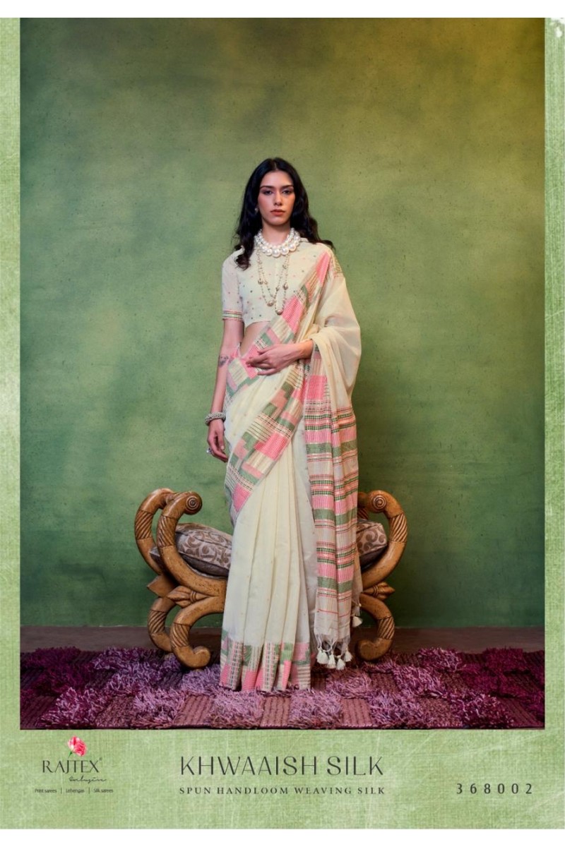 Rajtex Khwaaish-368002 Silk Women's Wear Style Fancy Cotton Saree Collection