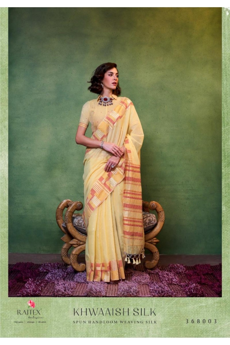 Rajtex Khwaaish-368003 Silk Women's Wear Style Fancy Cotton Saree Collection