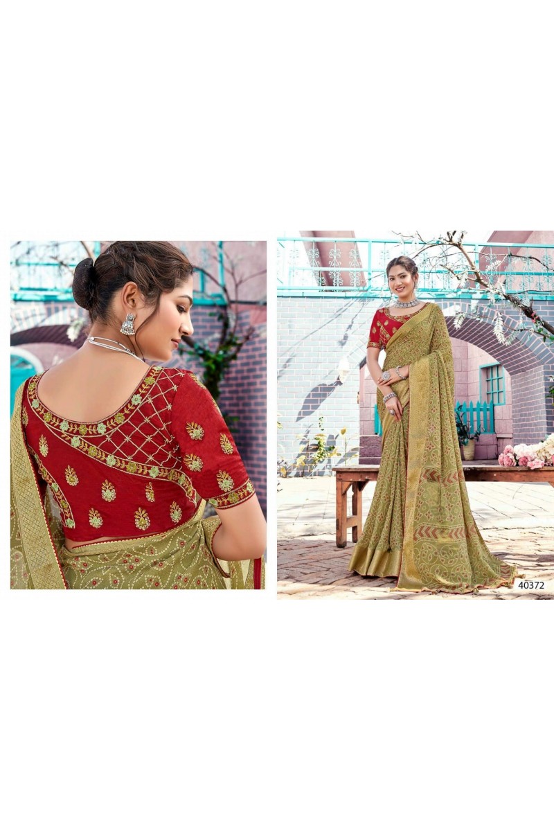 5D Designer Prisha-40372 Beautifull Georgette Women's Wear Saree
