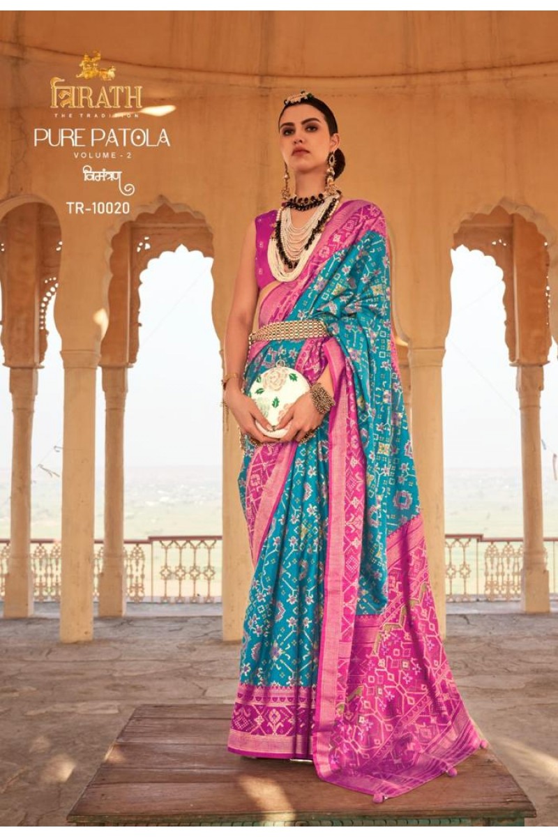 Trirath Pure Patola Vol-2-TR-10020 Silk Traditional Patola Designer Saree