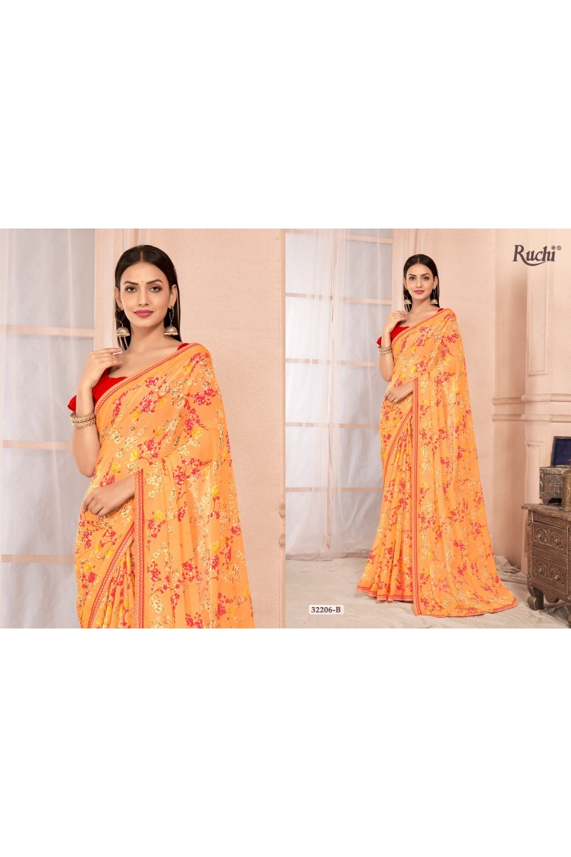 Ruchi Savyaa Vol-2-32206-B Women's Wear Latest Chiffon Saree Collection