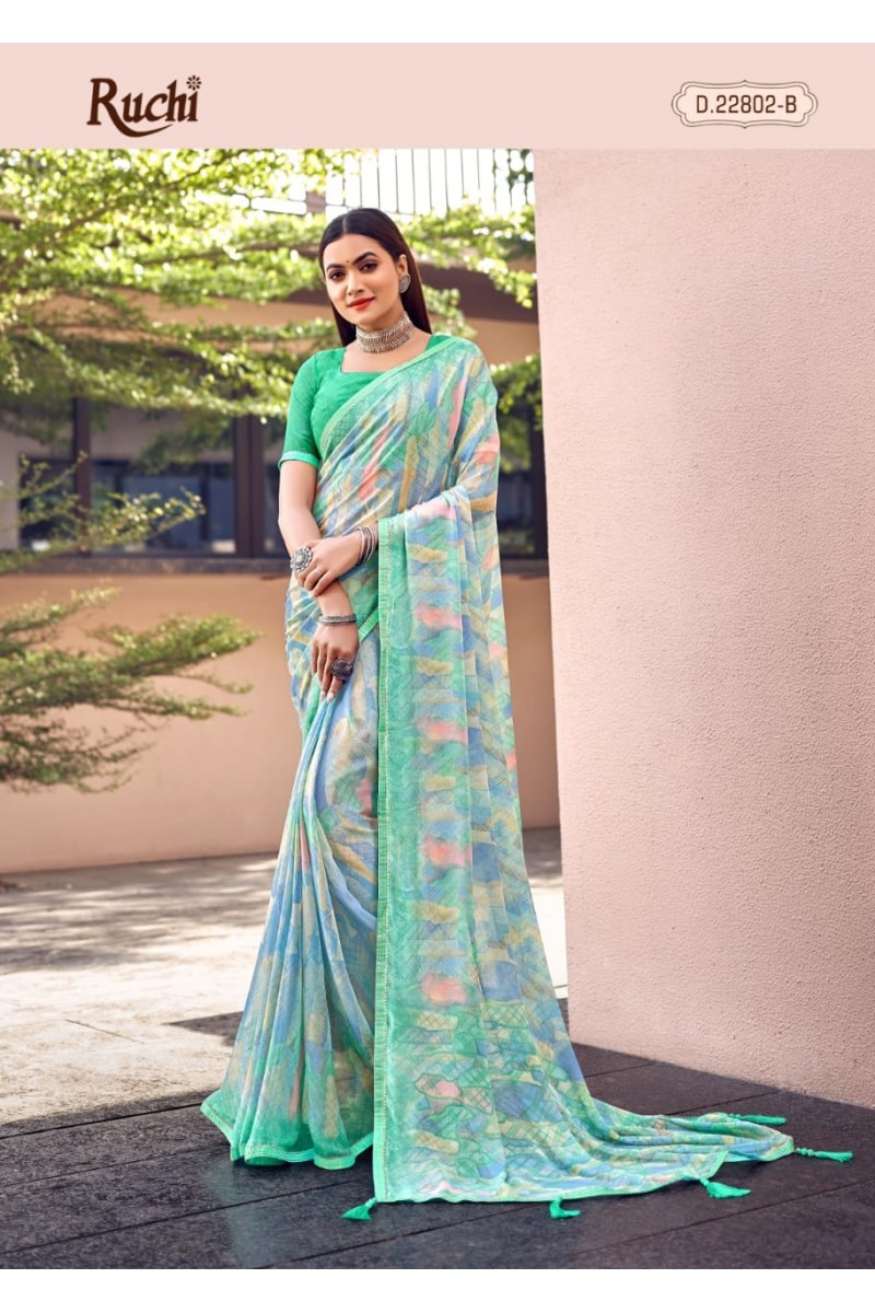 Ruchi Savyaa-22802-B Latest Designer Silk Saree Collection