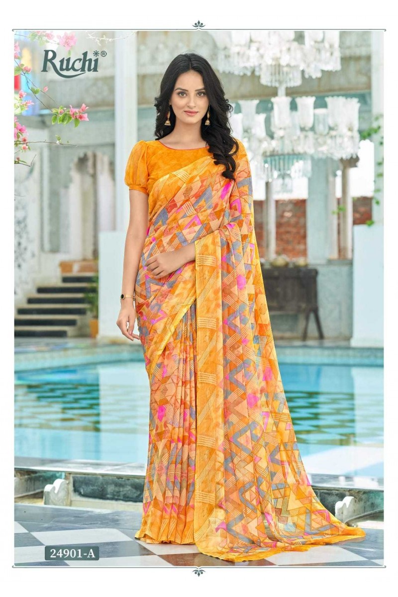 Ruchi Star-21901-A Designer Casual Women's Wear Single Saree