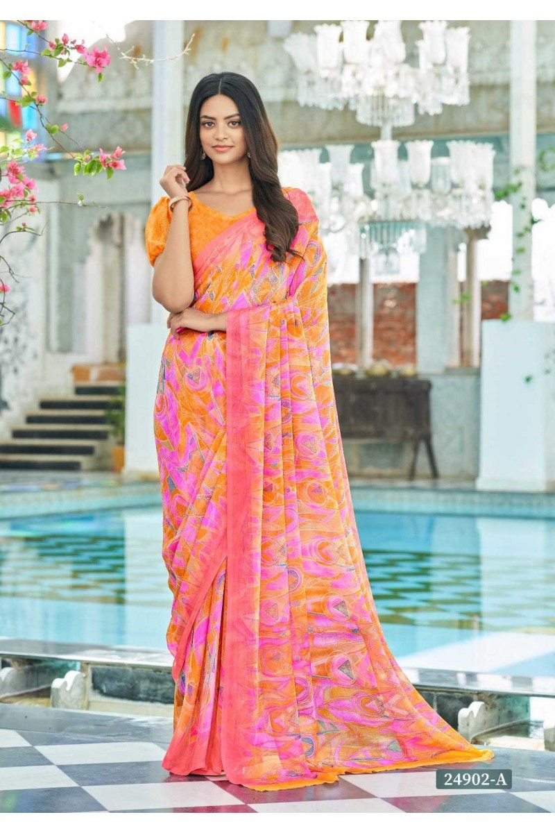 Ruchi Star-21902-A Designer Casual Women's Wear Single Saree