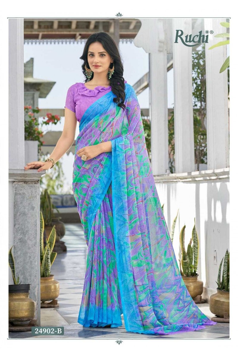 Ruchi Star-21902-B Designer Casual Women's Wear Single Saree