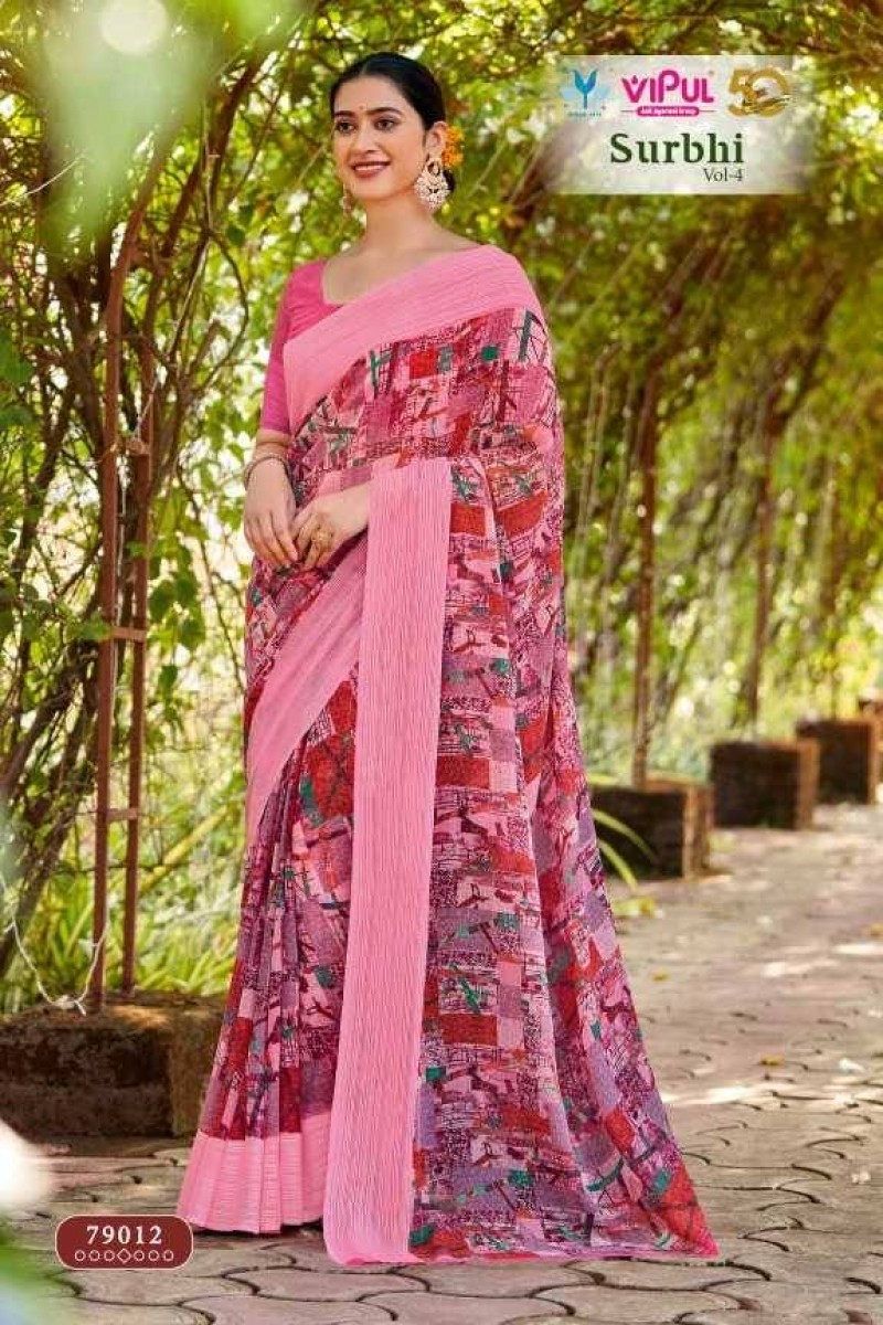 Vipul Fashion Surbhi Vol-4-79012 Indian Traditional Wear Saree Collection