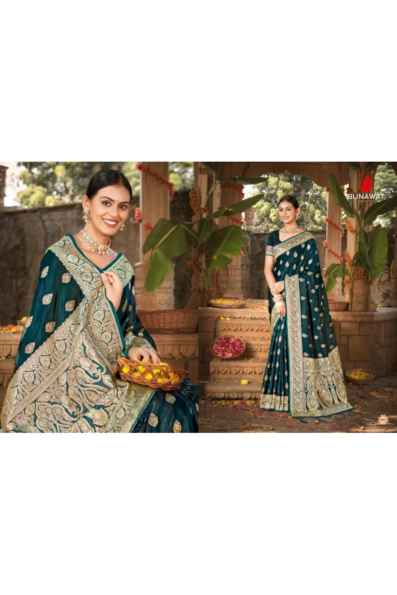 Bunawat Taramani-1001 Exclusive Wear Silk Heavy Designer Saree Collection