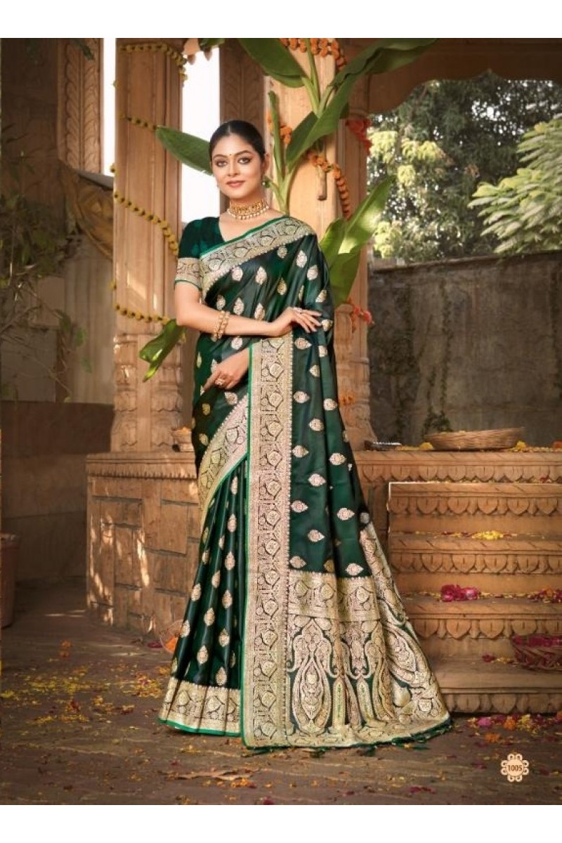 Bunawat Taramani-1005 Exclusive Wear Silk Heavy Designer Saree Collection