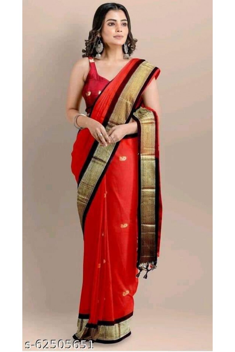 WA-0001 Cotton Silk Women Wear Casual Latest New Designs Saree