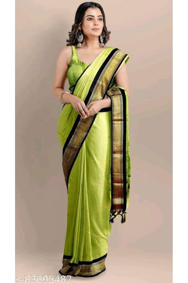 WA-0005 Cotton Silk Women Wear Casual Latest New Designs Saree