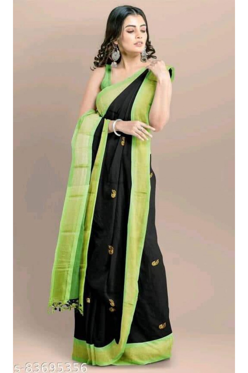 WA-0020 Cotton Silk Women Wear Casual Latest New Designs Saree