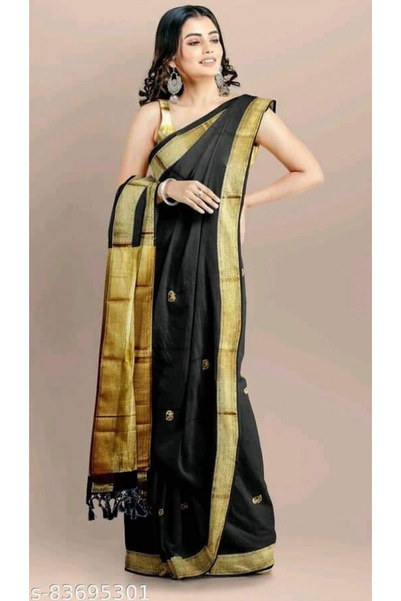 WA-0021 Cotton Silk Women Wear Casual Latest New Designs Saree