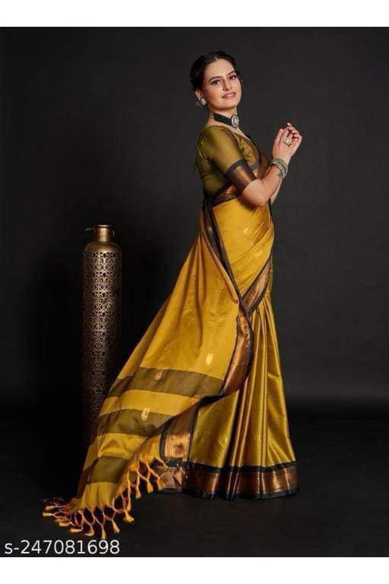 WA-0022 Cotton Silk Women Wear Casual Latest New Designs Saree