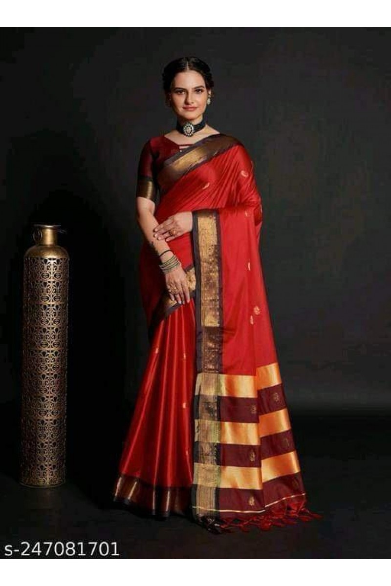 WA-0029 Cotton Silk Women Wear Casual Latest New Designs Saree