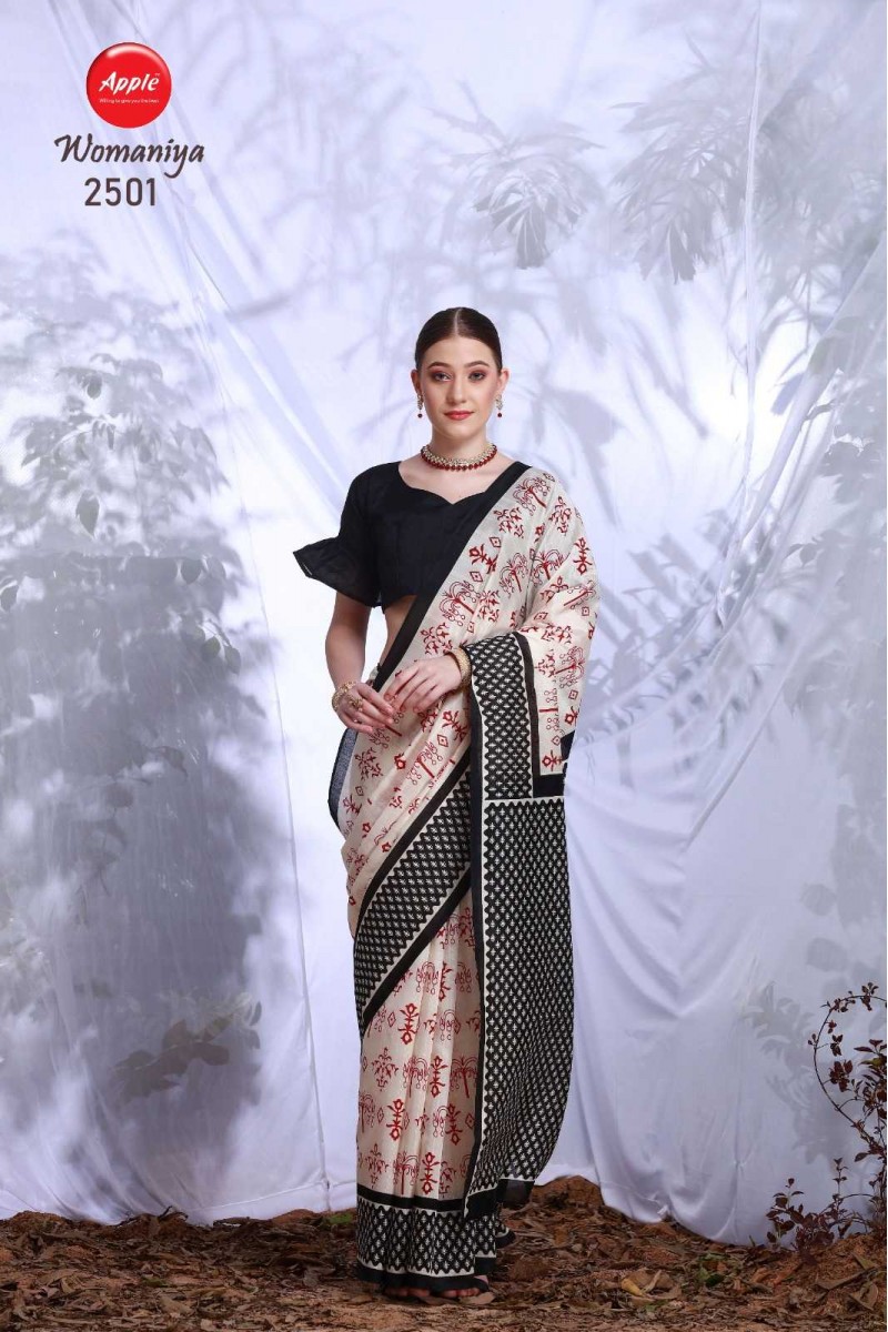 Apple Womaniya-2501 Bhagalpuri Designer Saree New Collection