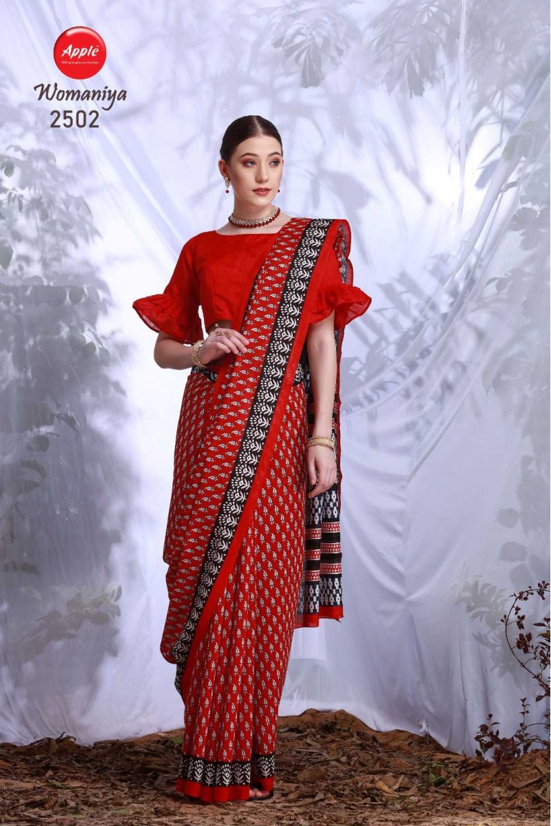 Apple Womaniya-2502 Bhagalpuri Designer Saree New Collection