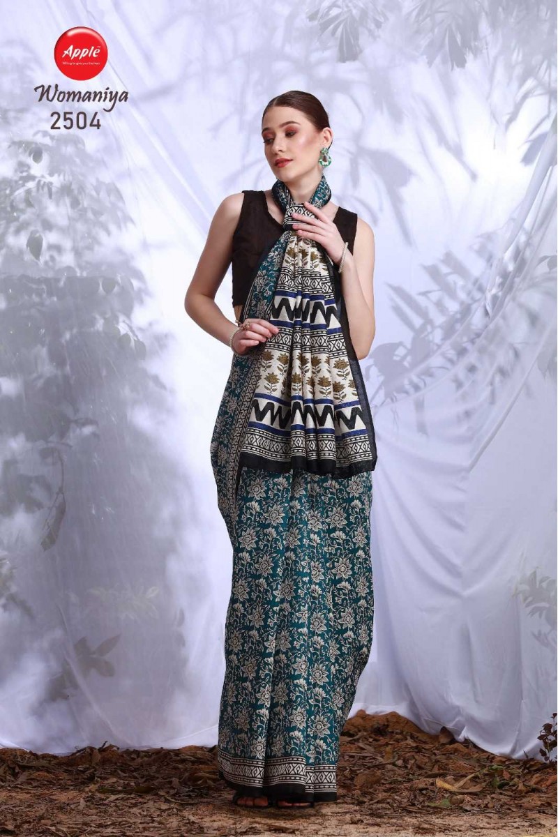 Apple Womaniya-2504 Bhagalpuri Designer Saree New Collection