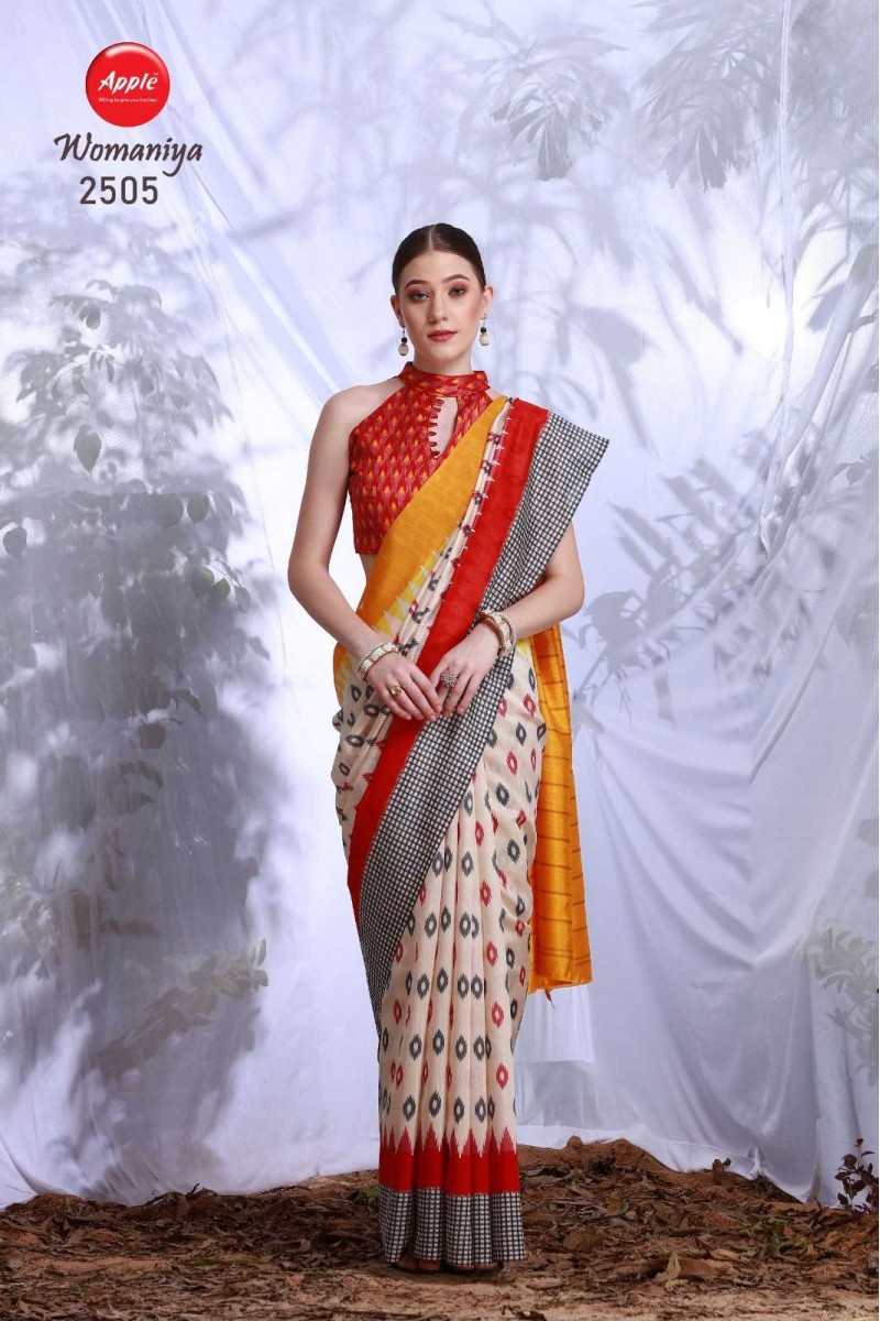 Apple Womaniya-2505 Bhagalpuri Designer Saree New Collection