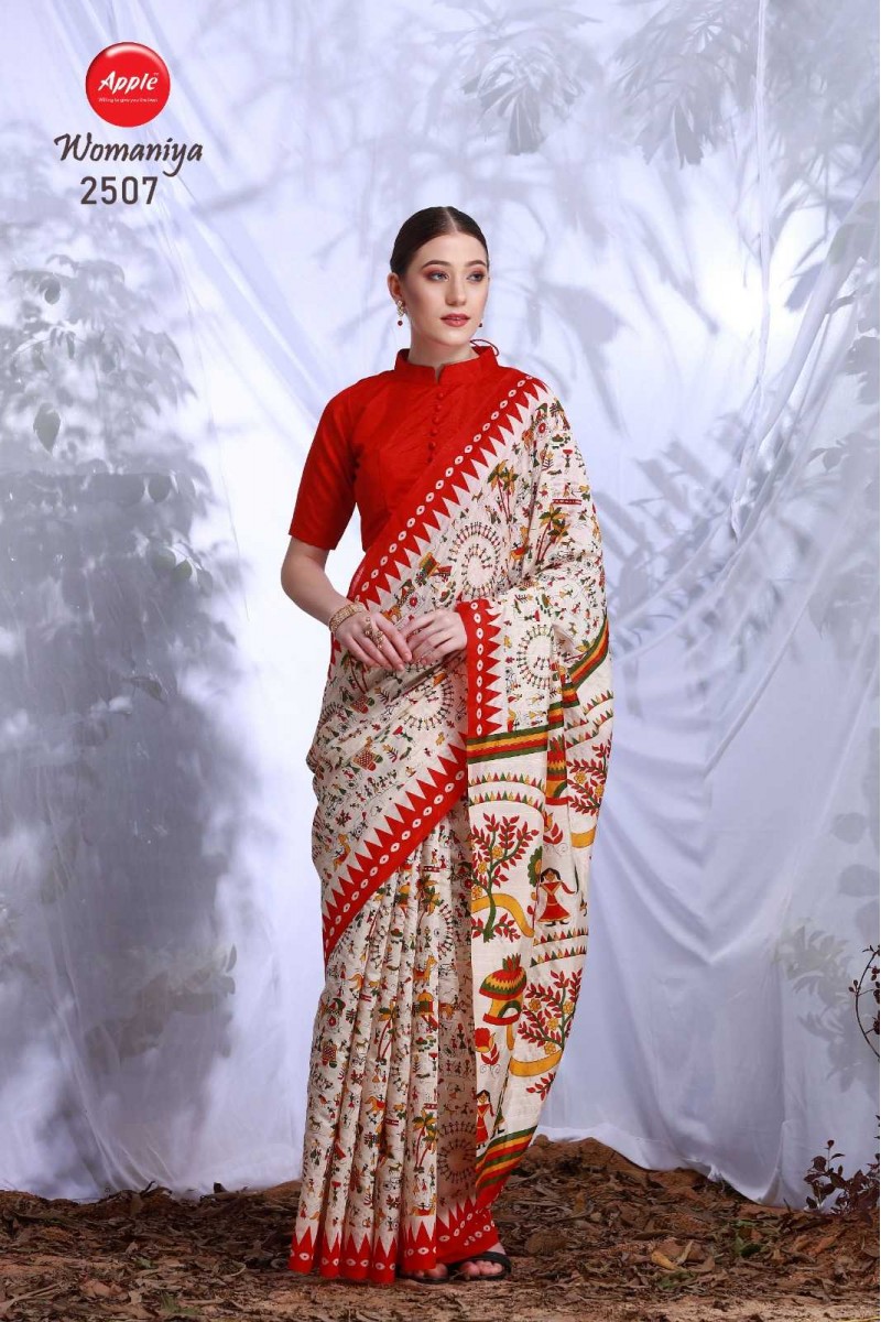 Apple Womaniya-2507 Bhagalpuri Designer Saree New Collection