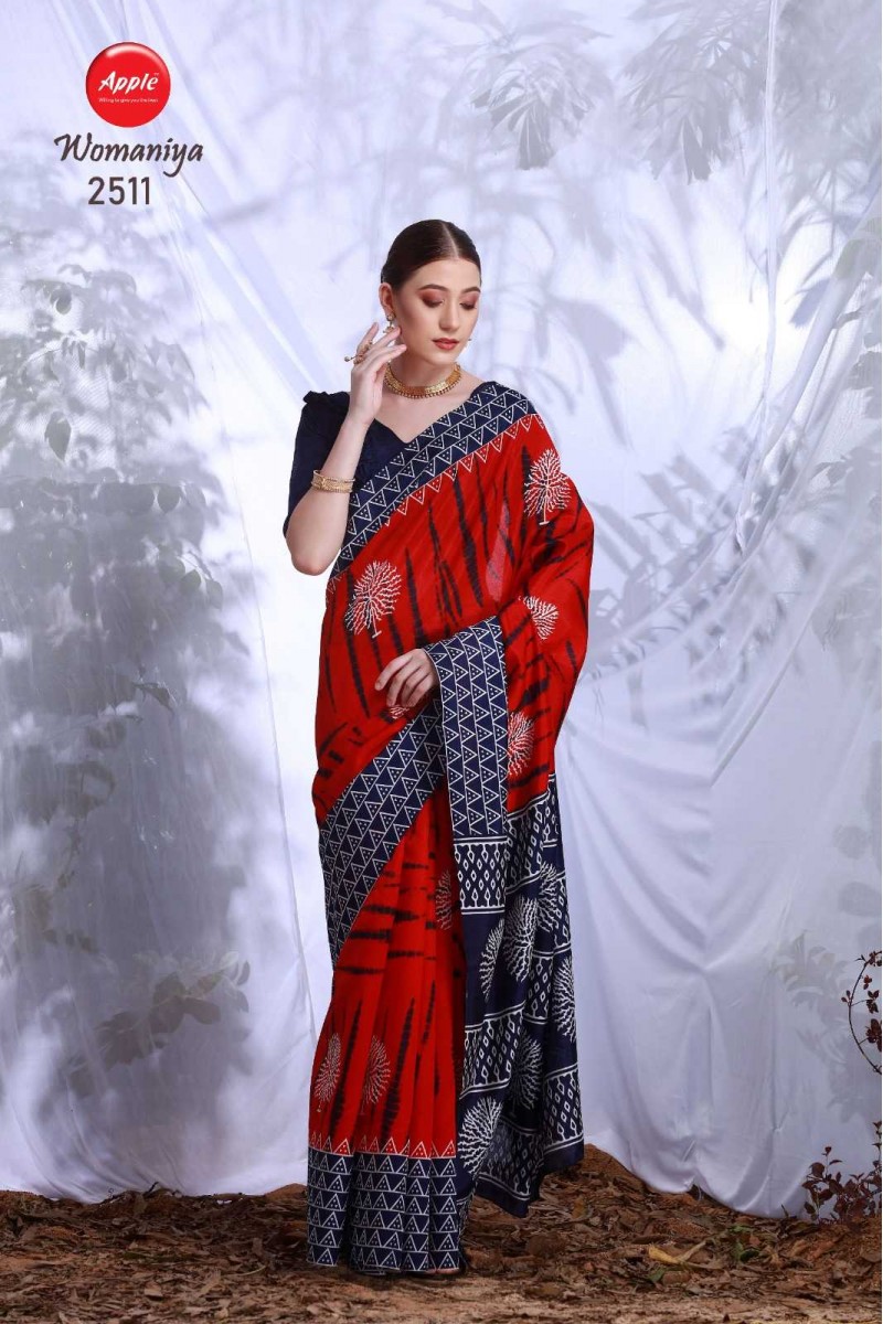 Apple Womaniya-2511 Bhagalpuri Designer Saree New Collection