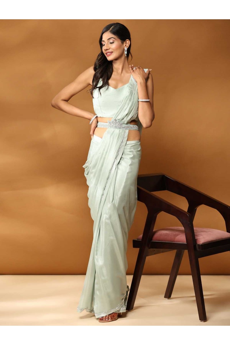 Amoha Trendz D.No-1016196-B Handwork Designer Single Saree Apparels