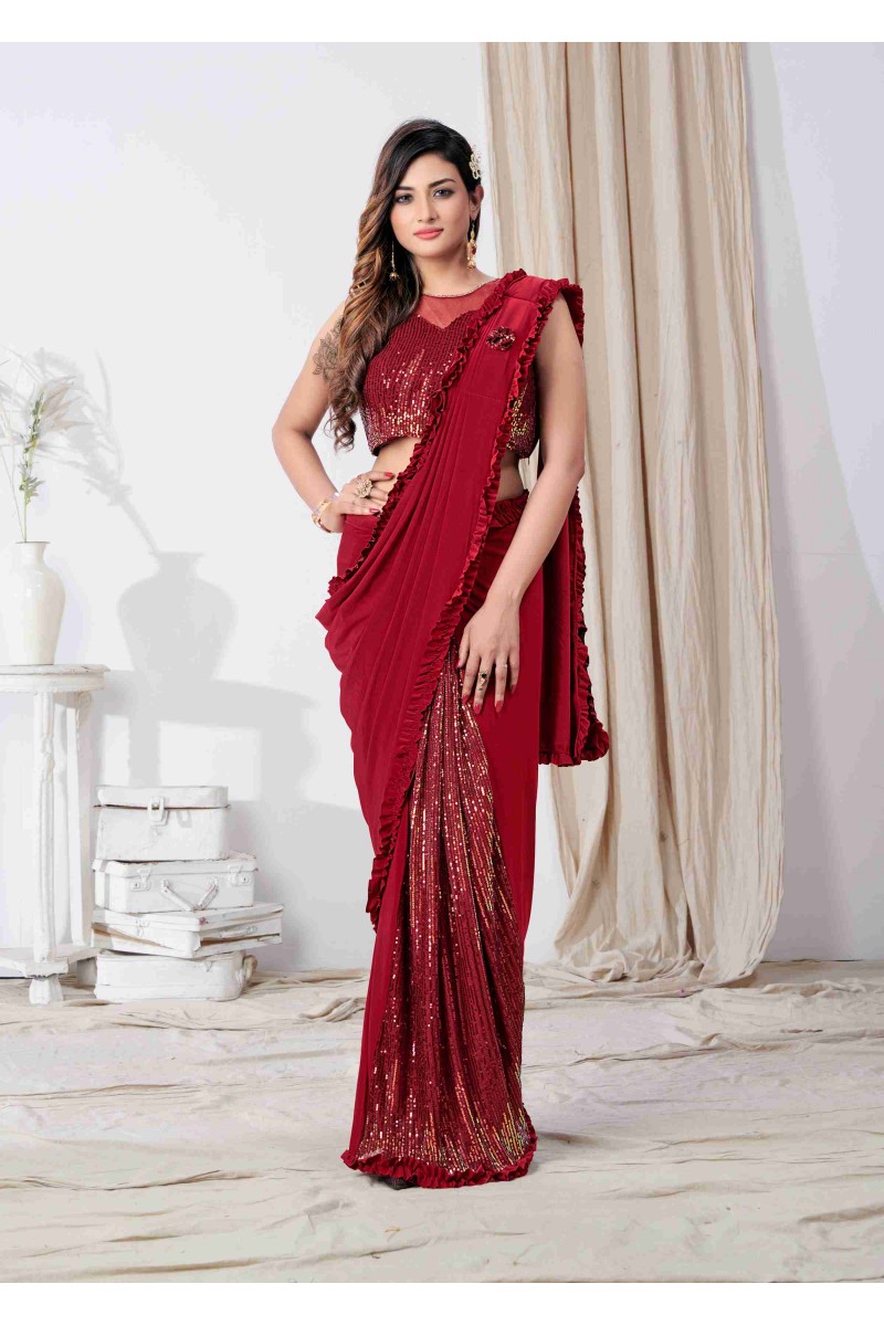Amoha Trendz D.No-101790-A Ready To Wear Fancy Saree Collection