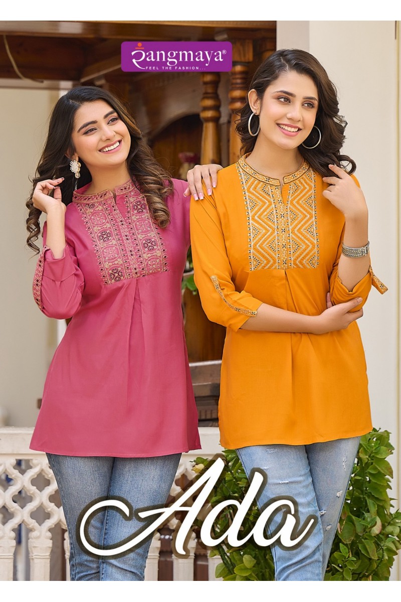 Rangmaya Ada Western Look Fashionable Rayon Tops Manufacturer