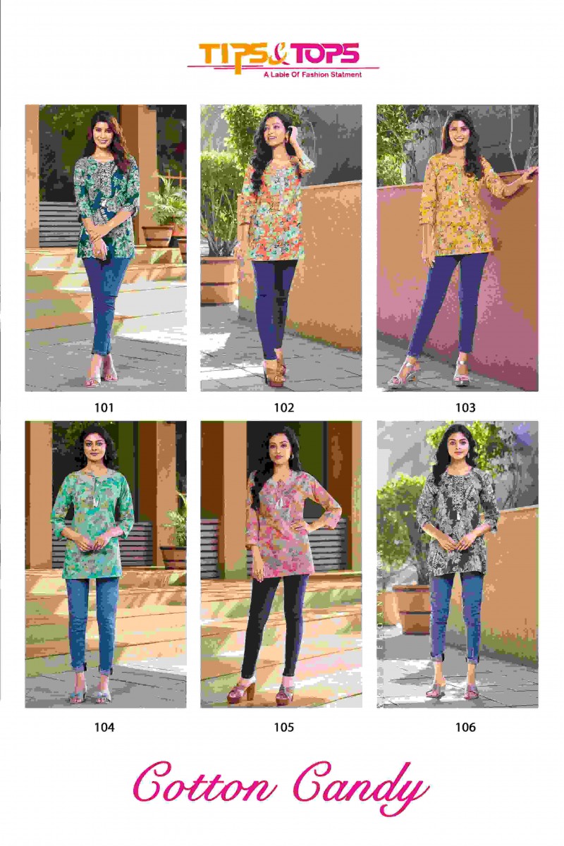 Tips & Tops Cotton Candy Summer Special Readymade Short Tops Collection