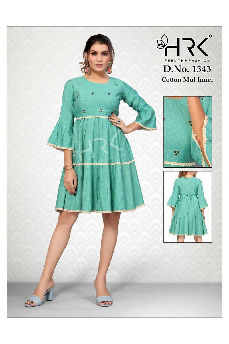 HRK D.No-1343-1 Trendy Women Stylish Designer Tunic Catalogue Set