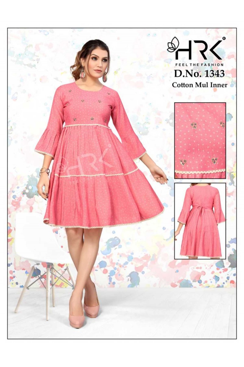 HRK D.No-1343 Trendy Women Stylish Designer Tunic Catalogue Set