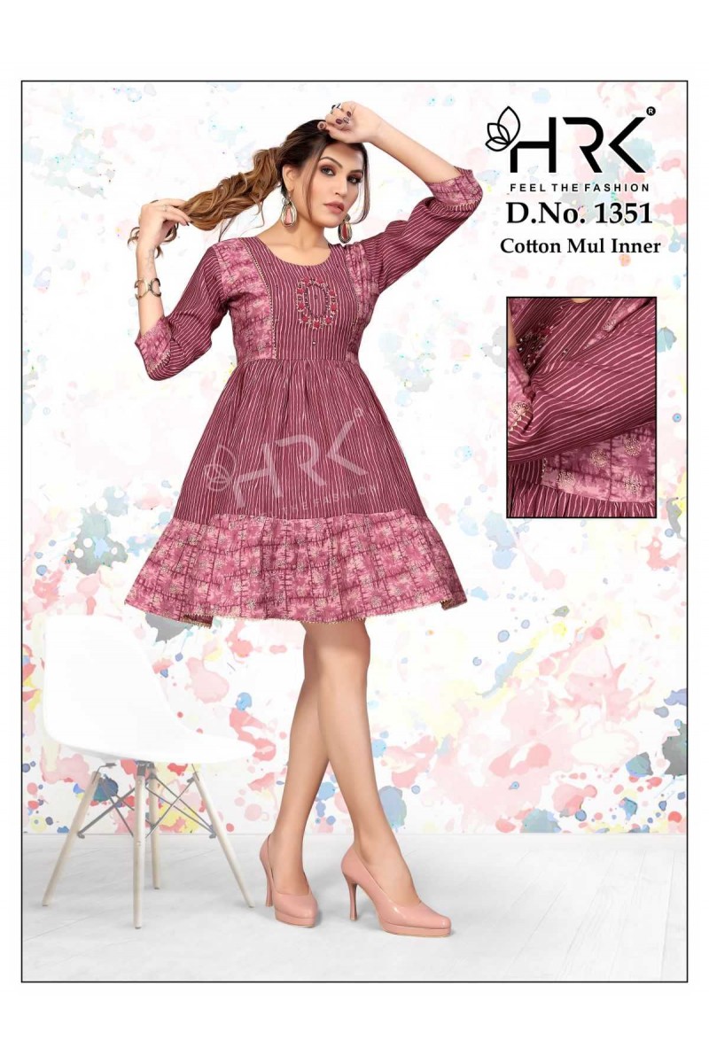 HRK D.No-1351 Trendy Women Stylish Designer Tunic Catalogue Set