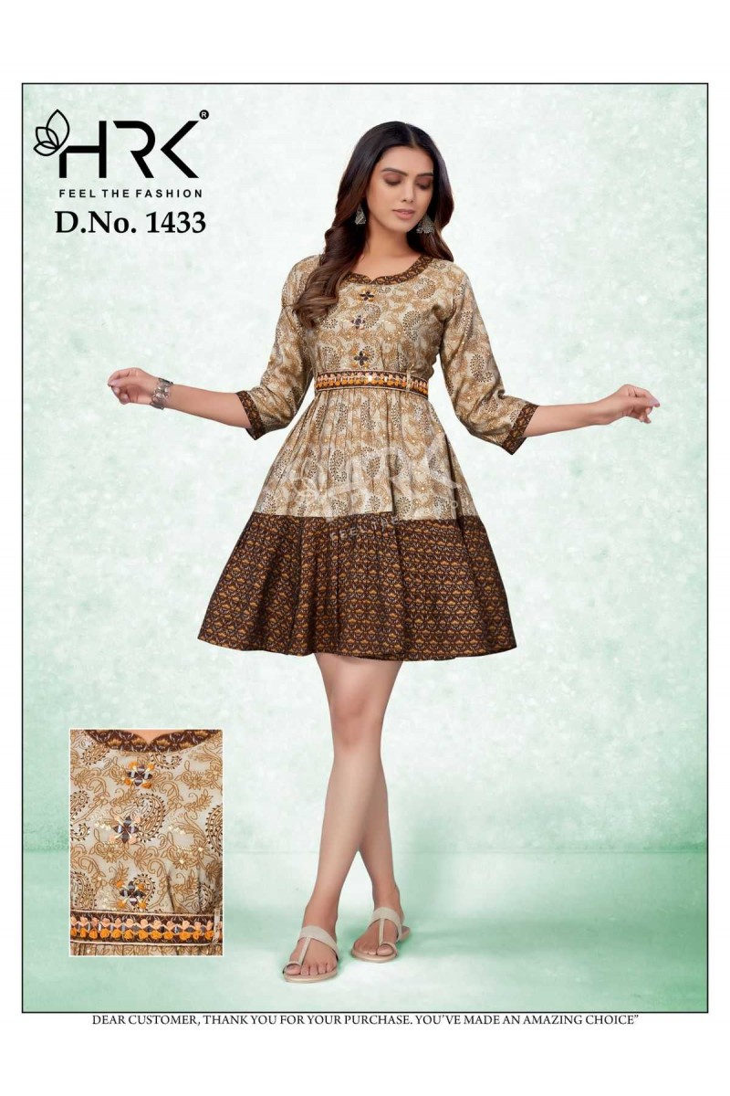 HRK D.No-1433 Trendy Women Stylish Designer Tunic Catalogue Set