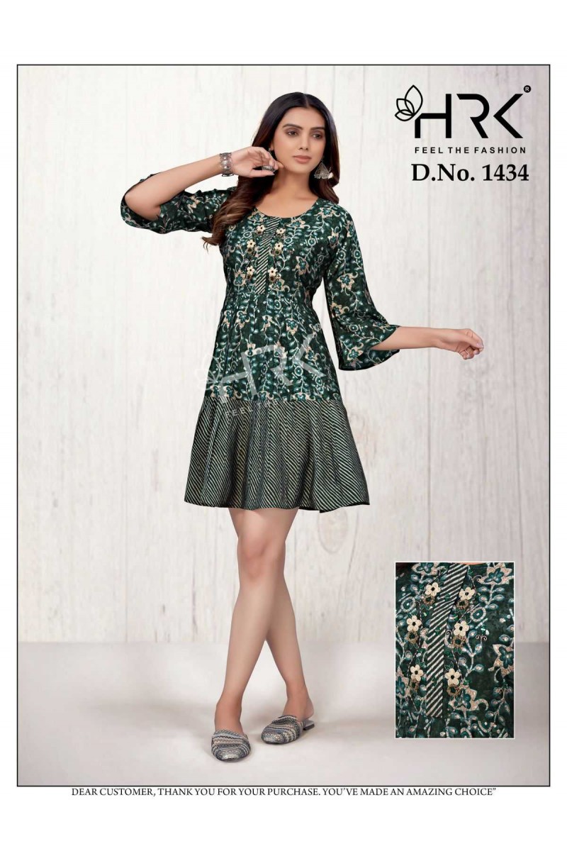 HRK D.No-1434-1 Trendy Women Stylish Designer Tunic Catalogue Set