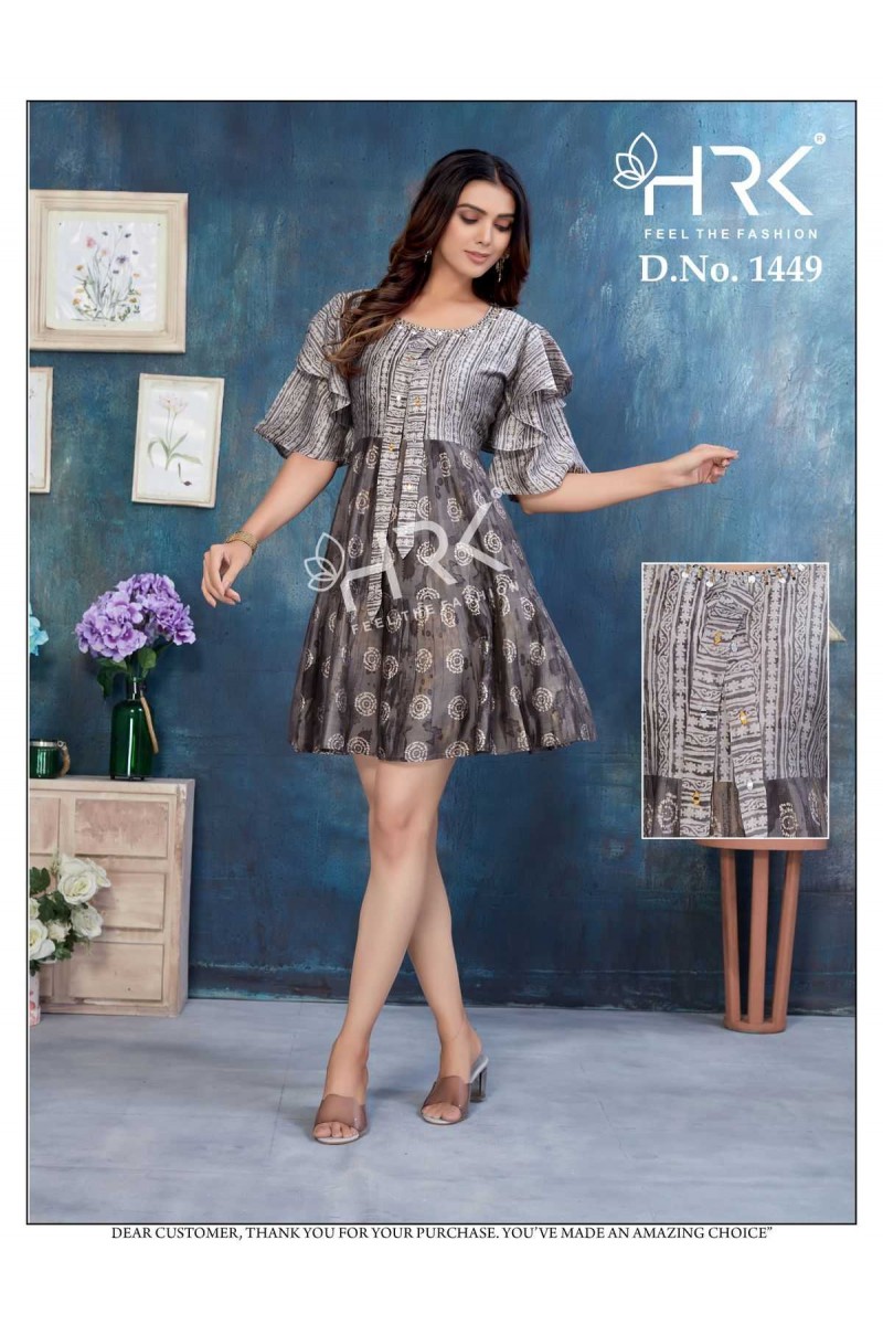 HRK D.No-1449-1 Trendy Women Stylish Designer Tunic Catalogue Set