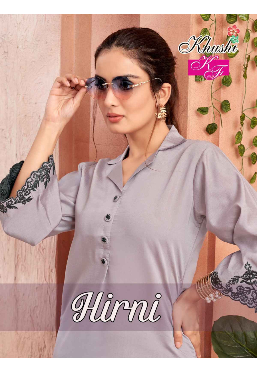 Khushi Fashion Hirni Stylish Top Bottom Style Cord Set Ladies Collection