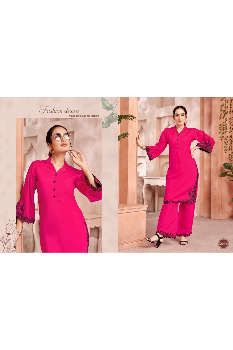 Khushi KF Hirni Stylish Top Bottom Style Cord Set Ladies Collection