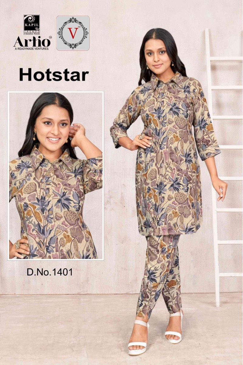 Artio Hotstar-1401 Designer Size Set Women Wear Co-Ord Catalogue Set